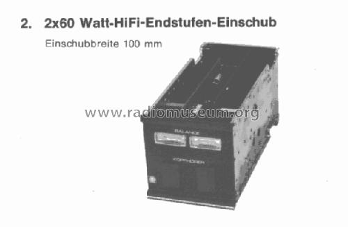 2 x 60 Watt HiFi - Endstufen - Einschub ; FG Elektronik, Franz (ID = 1680697) Ampl/Mixer