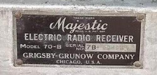 Majestic 71 Ch= 70-B; Grigsby-Grunow - (ID = 2939202) Radio