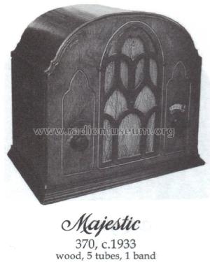 Majestic 370 Ch= 370; Grigsby-Grunow - (ID = 1442629) Radio