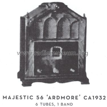 Majestic Ardmore 56 Ch= 55; Grigsby-Grunow - (ID = 1578824) Radio