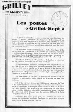Grillet-Sept ; Grillet, F., J. Béné (ID = 2610717) Radio