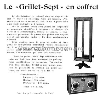 Grillet-Sept ; Grillet, F., J. Béné (ID = 2312443) Radio