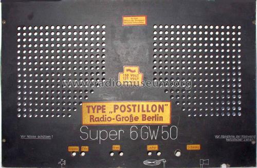 Postillon Super 6GW50; Grosse, Alwin; (ID = 1838349) Radio