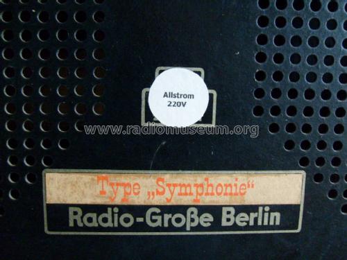 Symphonie ; Grosse, Alwin; (ID = 1990973) Radio