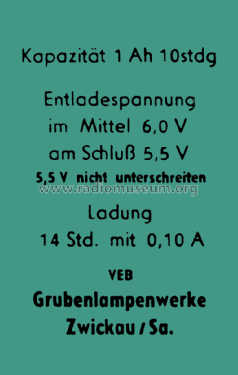 NK-Batterie, gasdicht 9131.1; Grubenlampenwerke (ID = 2737749) Power-S