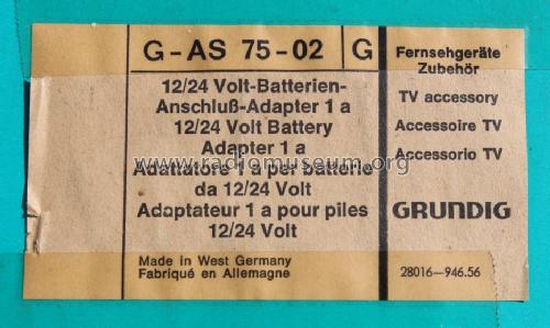 12/24-V-Batterie-Anschluss-Adapter 1a ; Grundig Radio- (ID = 1471521) A-courant