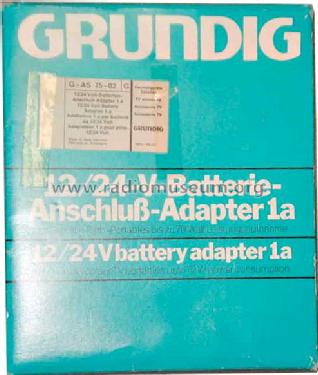 12/24-V-Batterie-Anschluss-Adapter 1a ; Grundig Radio- (ID = 819391) Strom-V