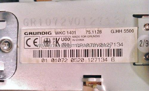 Reverse Stereo WKC1401 75.1128; Grundig Radio- (ID = 2028025) Car Radio