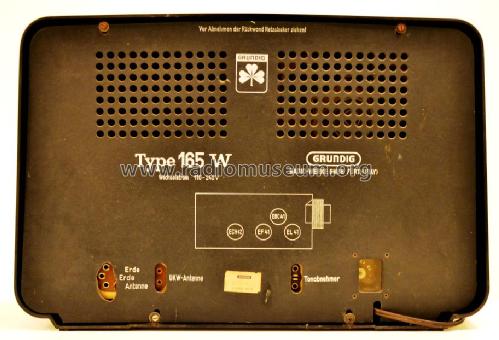 Type Super 165W; Grundig Radio- (ID = 1563445) Radio