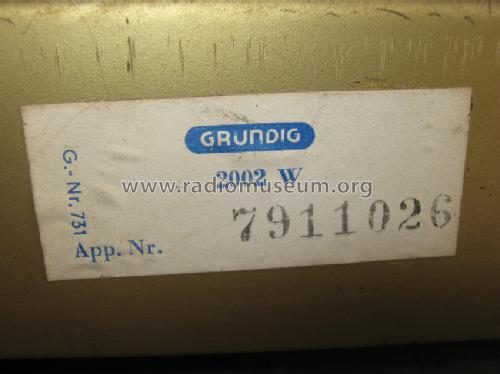 2002W; Grundig Radio- (ID = 1302582) Radio