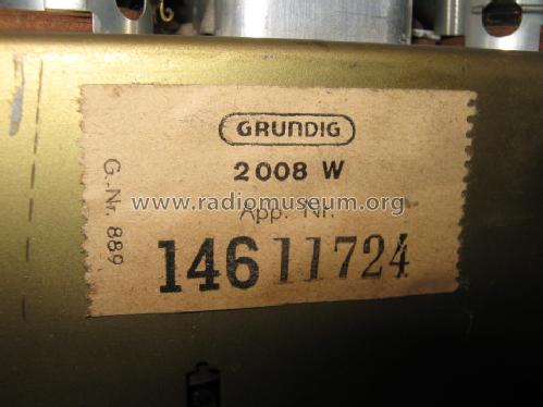 2008W UKW; Grundig Radio- (ID = 1411655) Radio