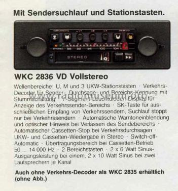 2836 VD; Grundig Radio- (ID = 2107454) Car Radio