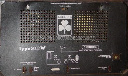 3003W; Grundig Radio- (ID = 31442) Radio