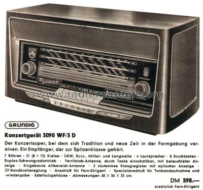 3090WF/3D; Grundig Radio- (ID = 2166574) Radio