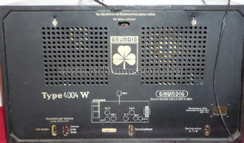 4004W; Grundig Radio- (ID = 802872) Radio