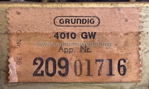 4010GW; Grundig Radio- (ID = 1773653) Radio