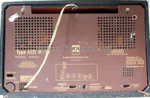 4035W/3D; Grundig Radio- (ID = 1257691) Radio