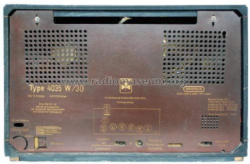 4035W/3D; Grundig Radio- (ID = 1735117) Radio