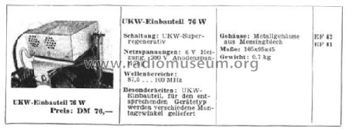 76W; Grundig Radio- (ID = 2350763) Converter