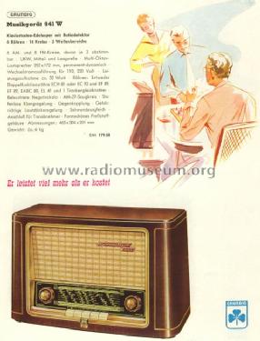 941W; Grundig Radio- (ID = 29086) Radio