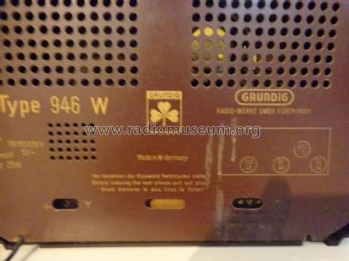 946W; Grundig Radio- (ID = 1678970) Radio