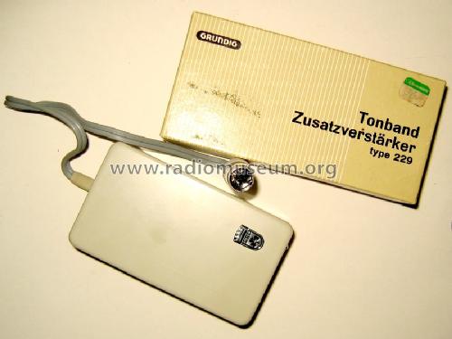 Tonband-Zusatzverstärker 229; Grundig Radio- (ID = 305772) Ampl/Mixer