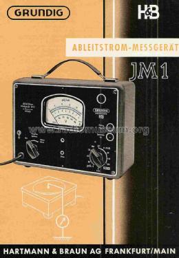 Ableitstrom-Meßgerät JM1; Grundig Radio- (ID = 1106278) Equipment