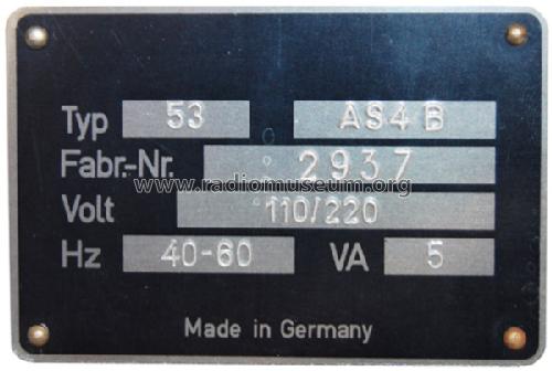AM/FM-Generator AS4 B; Grundig Radio- (ID = 605410) Ausrüstung
