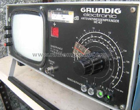 Antennen-Meßempfänger ME40; Grundig Radio- (ID = 1434038) Ausrüstung