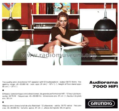 Audiorama 7000 HiFi; Grundig Radio- (ID = 2989420) Parlante