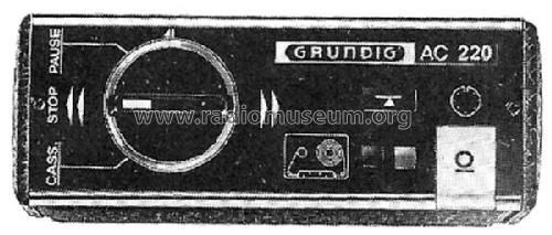 Auto-Cassetten-Tonbandgerät AC220; Grundig Radio- (ID = 1546484) R-Player