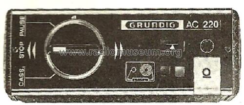 Auto-Cassetten-Tonbandgerät AC220; Grundig Radio- (ID = 1551340) R-Player