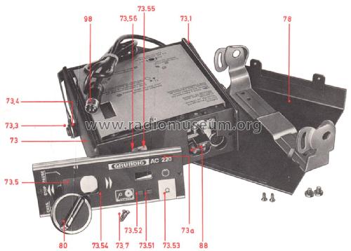 Auto-Cassetten-Tonbandgerät AC220; Grundig Radio- (ID = 2056435) R-Player
