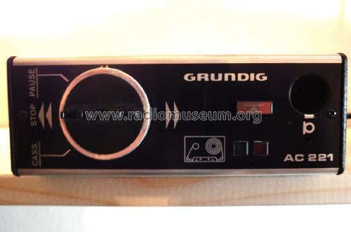 Auto-Cassetten-Tonbandgerät AC221; Grundig Radio- (ID = 1763207) Reg-Riprod