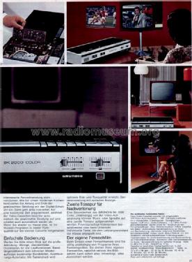 Video Cassetten Recorder BK-2000 Color; Grundig Radio- (ID = 1252611) R-Player