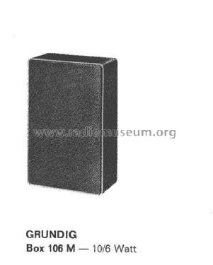 Box 106M; Grundig Radio- (ID = 1294360) Parleur