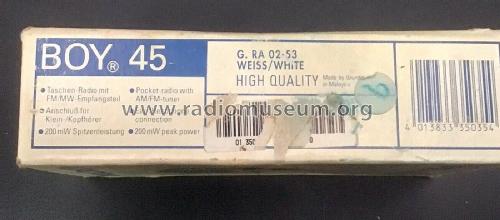 Boy 45; Grundig Radio- (ID = 2816754) Radio
