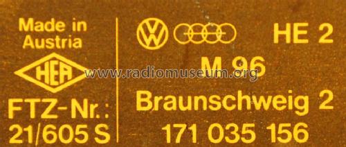 Braunschweig 2 VW 171 035 156 - M96 - GR0; Grundig Radio- (ID = 1732267) Car Radio