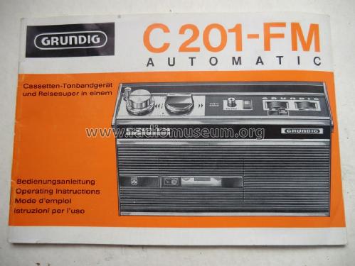 C201 FM Automatic; Grundig Radio- (ID = 1460870) Radio