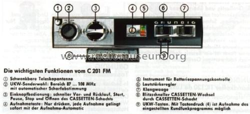 C201 FM Automatic; Grundig Radio- (ID = 475949) Radio