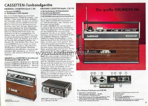 C201 FM Automatic; Grundig Radio- (ID = 849573) Radio