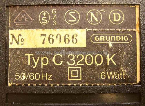 C3200K ; Grundig Radio- (ID = 458113) Radio