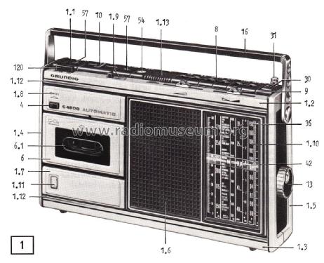 C4800 Automatic; Grundig Radio- (ID = 2565889) Radio