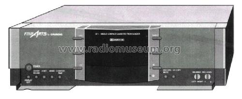 Fine Arts Single Compact Cassette Front Loader CF-1; Grundig Radio- (ID = 1358998) Sonido-V
