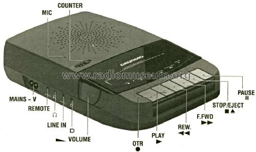 Cassette Recorder CR120; Grundig Radio- (ID = 946696) Reg-Riprod