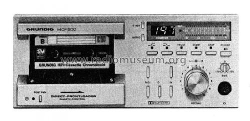 Cassetten Deck MCF-500; Grundig Radio- (ID = 797875) Ton-Bild