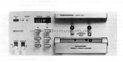 Cassetten Deck MCF 100; Grundig Radio- (ID = 499626) R-Player