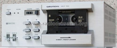Cassetten Deck MCF 100; Grundig Radio- (ID = 622328) Reg-Riprod