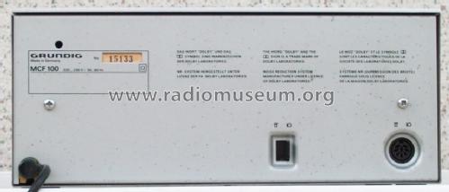 Cassetten Deck MCF 100; Grundig Radio- (ID = 622329) R-Player