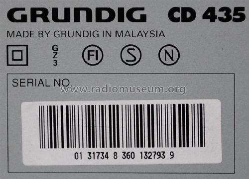 CD435; Grundig Radio- (ID = 1971708) R-Player